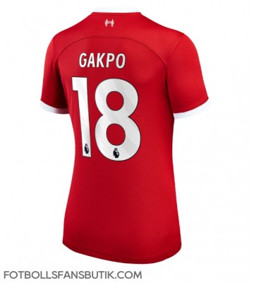 Liverpool Cody Gakpo #18 Replika Hemmatröja Damer 2023-24 Kortärmad